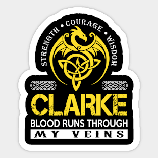 CLARKE Sticker